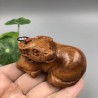 沉水老撾黃花梨木雕手把件文玩核桃手串十二生肖擺件