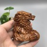 沉水老撾黃花梨木雕手把件文玩核桃手串十二生肖擺件