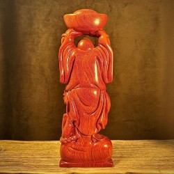 花梨木雕 託元寶彌勒佛擺件 黑檀實木大肚彌勒家居裝飾開業送禮品